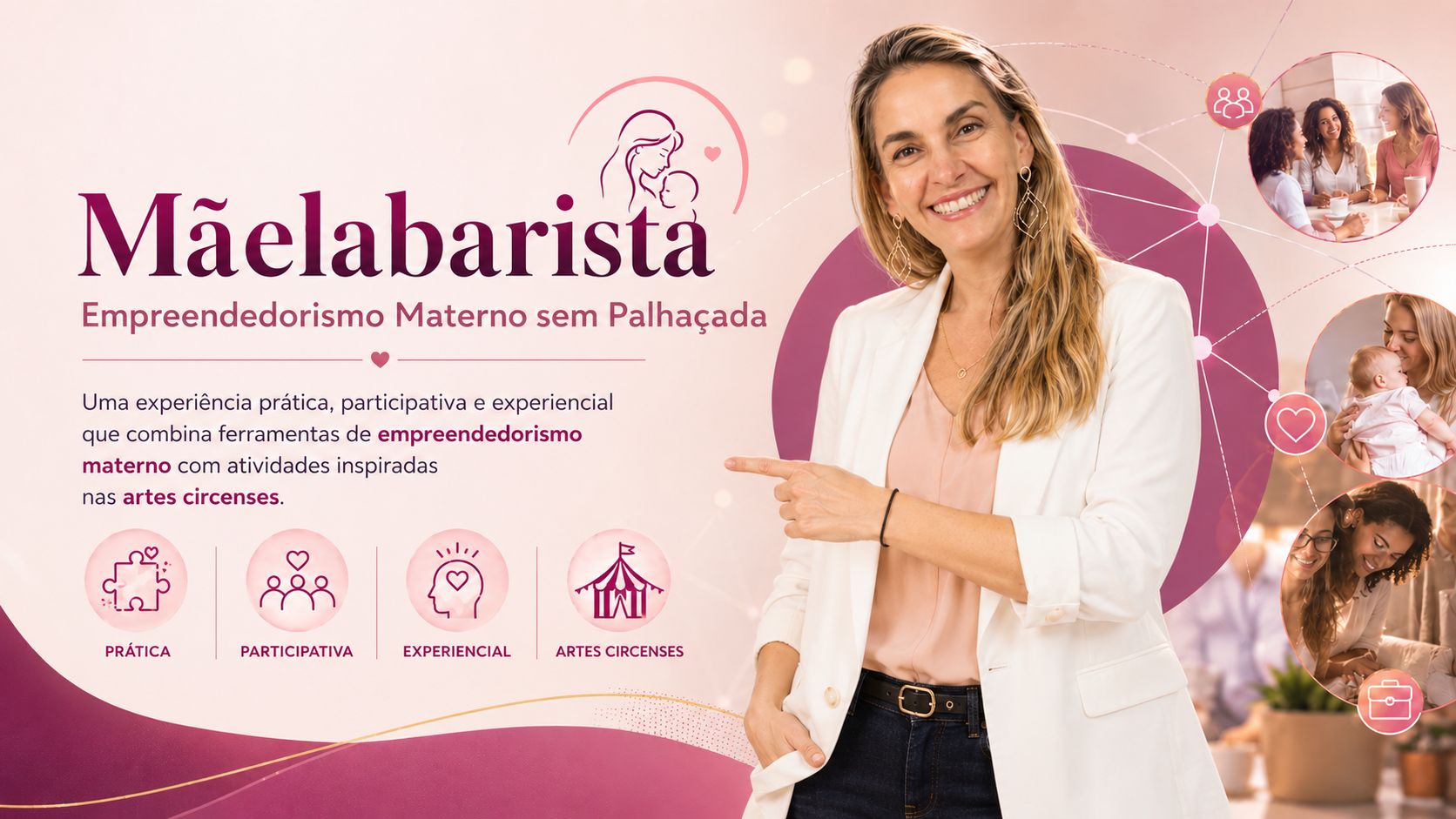 Pry Ribeiro na vivência Mãelabarista